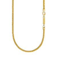 PLAIT CHAIN 925 SILVER 18 CARAT GOLD PLATED 3,60MM - IDENTIM®