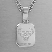 Onyx Octagon Necklace with Engraved Pendant - Personalize - 2