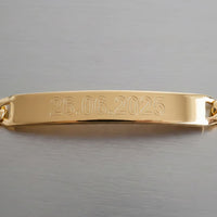 Gravurarmband Gravurplatte Figaro ID-Armband Personalisieren - 2