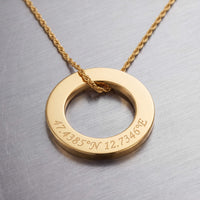 Ring Halskette Gravurplatte Anhänger Personalisieren - 2