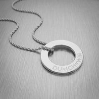 Ring Halskette Gravurplatte Anhänger Personalisieren - 3