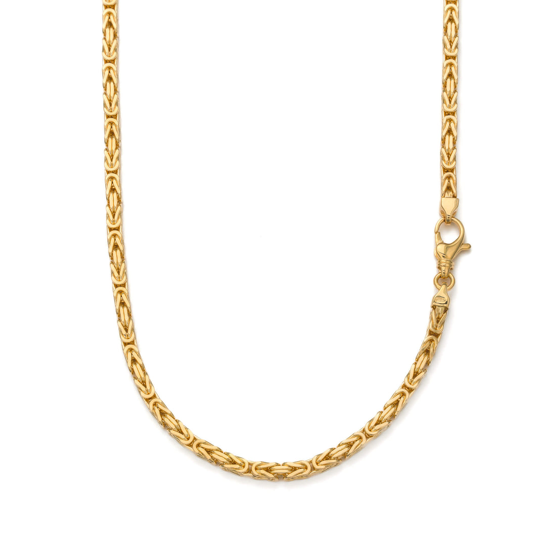 14 Karaat gouden platte Koningsketting - 57,5 cm