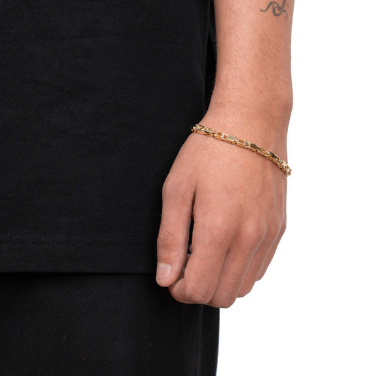 MONTE CARLO GOLD BRACELET 4,50MM 585 GOLD - IDENTIM®