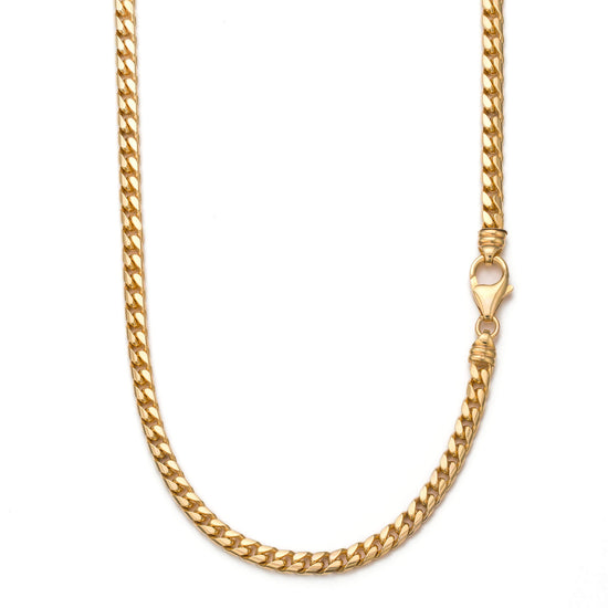 CURB CHAIN CUBAN GOLD CHAIN 5,00MM 585 GOLD - IDENTIM®