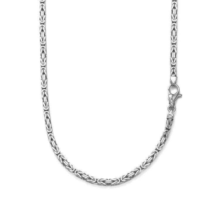 ZŁOTY ŁAŃCUSZEK KING'S CHAIN 4.00MM 585 BIAŁE ZŁOTO - IDENTIM®