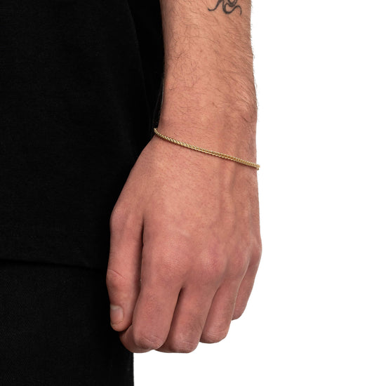 FRANCO BRACELET GOLD BRACELET 2,00MM 585 GOLD - IDENTIM®