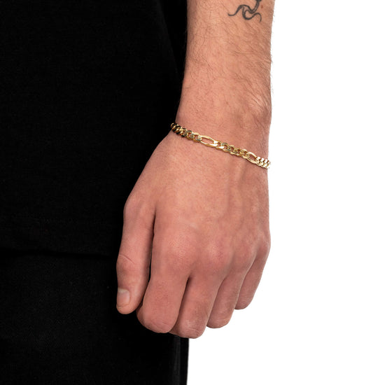 FIGARO BRACELET GOLD BRACELET 5,50MM 585 GOLD - IDENTIM®