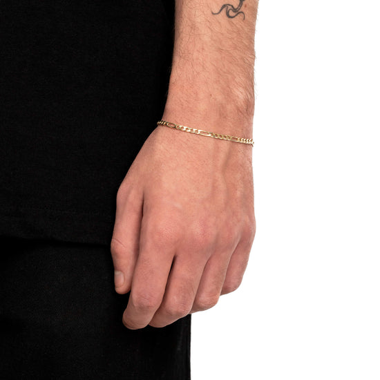 FIGARO BRACELET GOLD BRACELET 3,50MM 585 GOLD - IDENTIM®