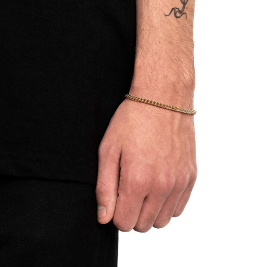 FRANCO BRACELET GOLD BRACELET 3,50MM 585 GOLD - IDENTIM®