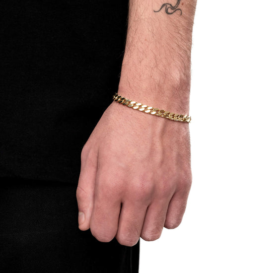 PANZER BRACELET GOLD BRACELET 6,00MM 585 GOLD - IDENTIM®