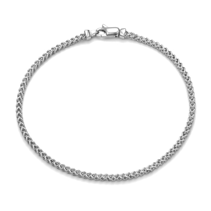 FRANCO ARMBAND GOLDARMBAND 2,00MM 585 WEIßGOLD - IDENTIM®