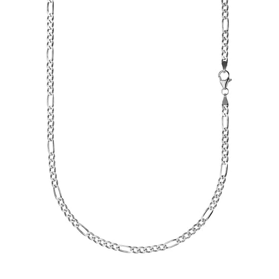 FIGAROKETTE 925 SILBER RHODINIERT 3,40MM - IDENTIM®
