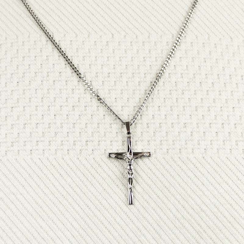 Halskette mit Anhänger Kreuz Kreuzkette Jesus