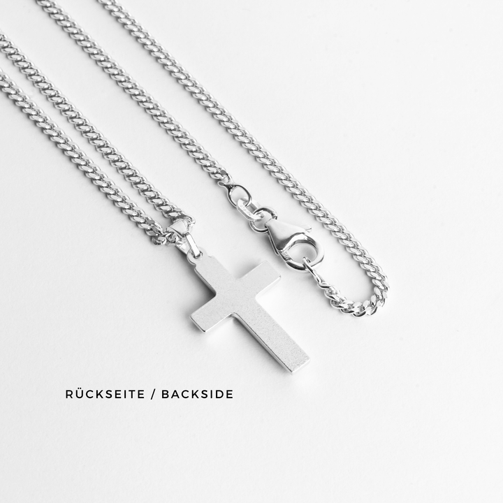 IDENTIM® Men's necklace cross necklace silver chain cross pendant