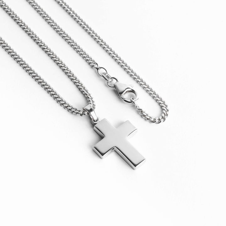 IDENTIM® Men's necklace cross necklace silver chain cross pendant