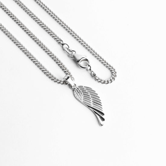 FLÜGEL HALSKETTE 925 SILBER RHODINIERT - IDENTIM®