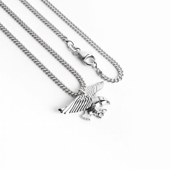 ADELAAR COLLIER HANGER 925 ZILVER GERHODINEERD - IDENTIM®