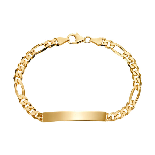 Graveerarmband Graveerplaatje Figaro ID armband
