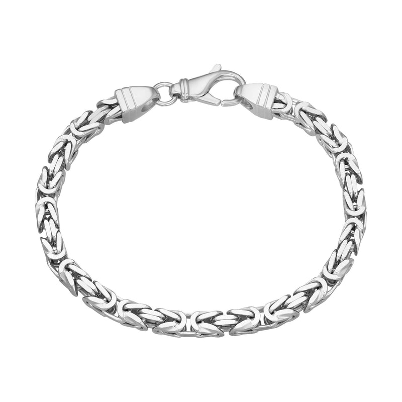 Armband 925 Herrenarmband Silber Königskette IDENTIM® Herren Silberarmband 5.00mm Rhodiniert