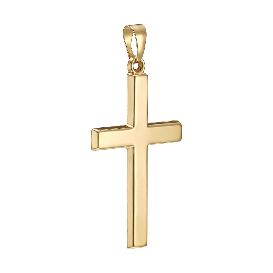 Amor Luxury Gouden ketting heren met kruis 585, ketting Amor Luxury Gouden ketting heren met kruis 585, ketting