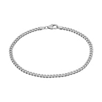 BRANSOLETKA ŁAŃCUSZKOWA ZE SREBRA 925 RODOWANEGO 3,30MM - IDENTIM®