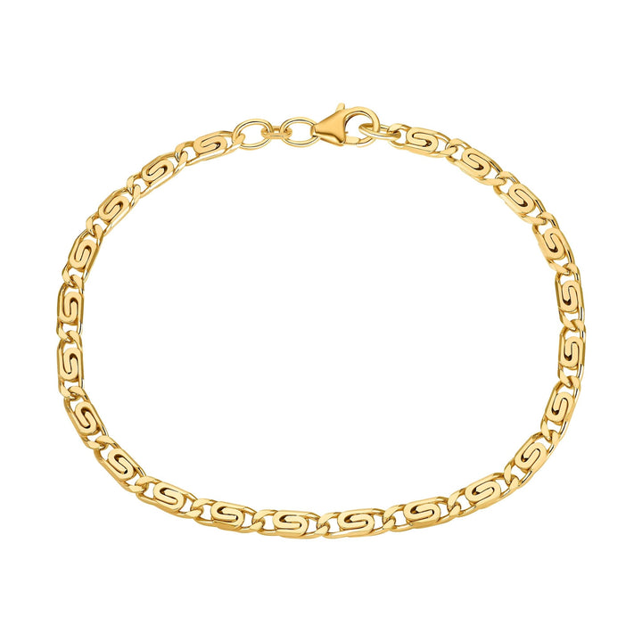 BRANSOLETKA ŁAŃCUSZKOWA 3.80MM SREBRO 925 POZŁACANE 18 KARATOWYM ZŁOTEM - IDENTIM®